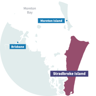 stradbroke island map